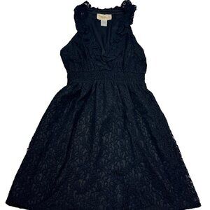 Francesca's Black Lace Sleeveless/Halter Party Dress Women's Size Medium